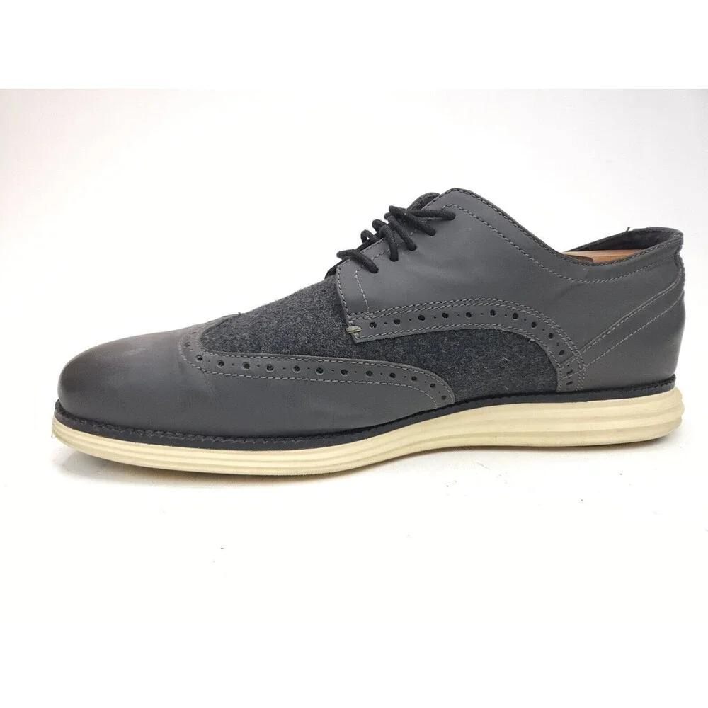 Cole Haan Original Grand Mens Size 11 M Wingtip Oxfords Gray C28861